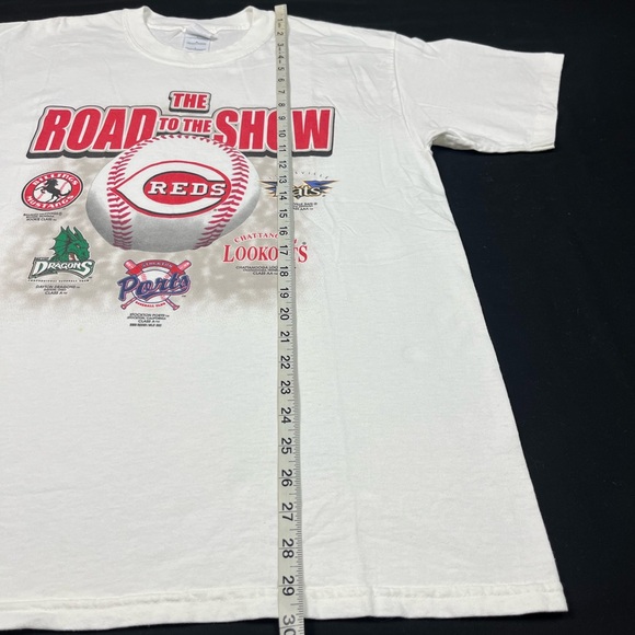 Vtg Cincinnati Reds Mens Road To Show T-Shirt Sz Large Y2k Minor League A8 - Picture 9 of 9